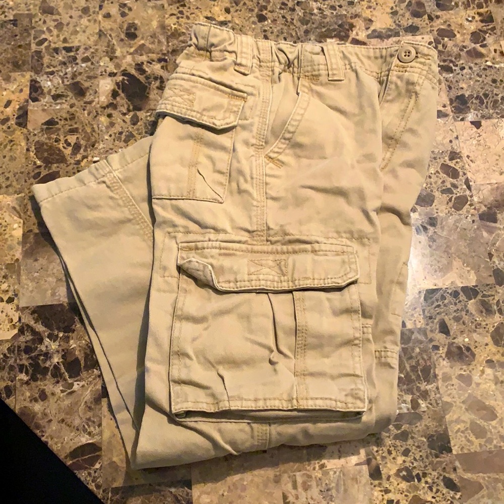 Boys Khaki cargo pants size 8